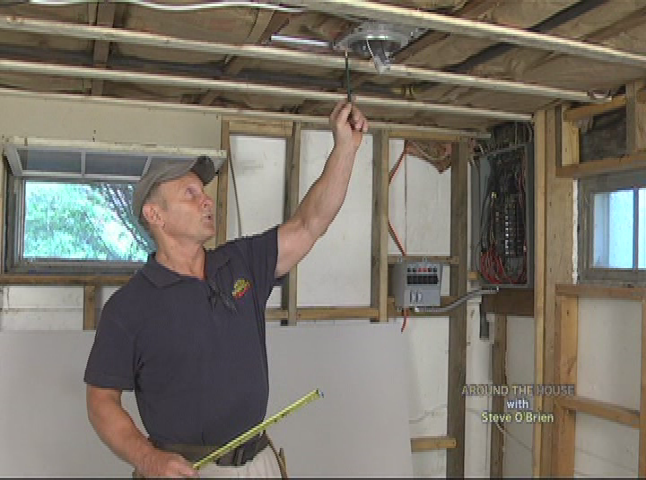 Thumbnail image for Around the House: Putting up Drywall